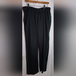 Nike Black Basketball Pants with Green Trim